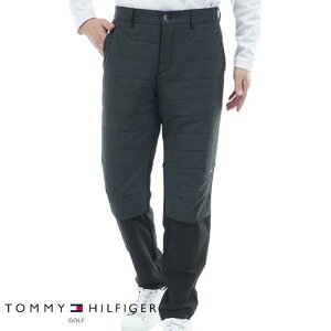 【2025年秋冬モデル】 TOMMY HILFIGER GOLF トミー ヒルフィガー ゴルフ ハイブリット 中綿ロングパンツ(メンズ) THMA588 紳士 ゴルフウェア ロングパンツ カジュアル ストレッチ 保温 裏起毛 ブラッ