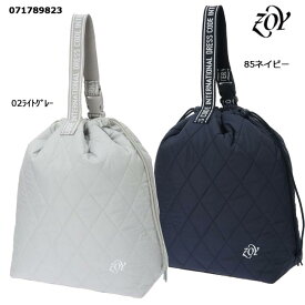 【2023年秋冬モデル】ZOY ゾーイ 中綿キルティング シューズケース UNISEX 071789823 【B-ONE】