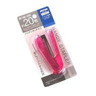 ハンディホッチキス Lサイズ(4.8×10×2.6cm) ［色指定不可］ (100円ショップ 100円均一 100均一 100均)