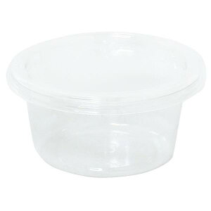 フードパック 丸型 バイオマス10% S(容量90ml) 6個入 (100円ショップ 100円均一 100均一 100均)