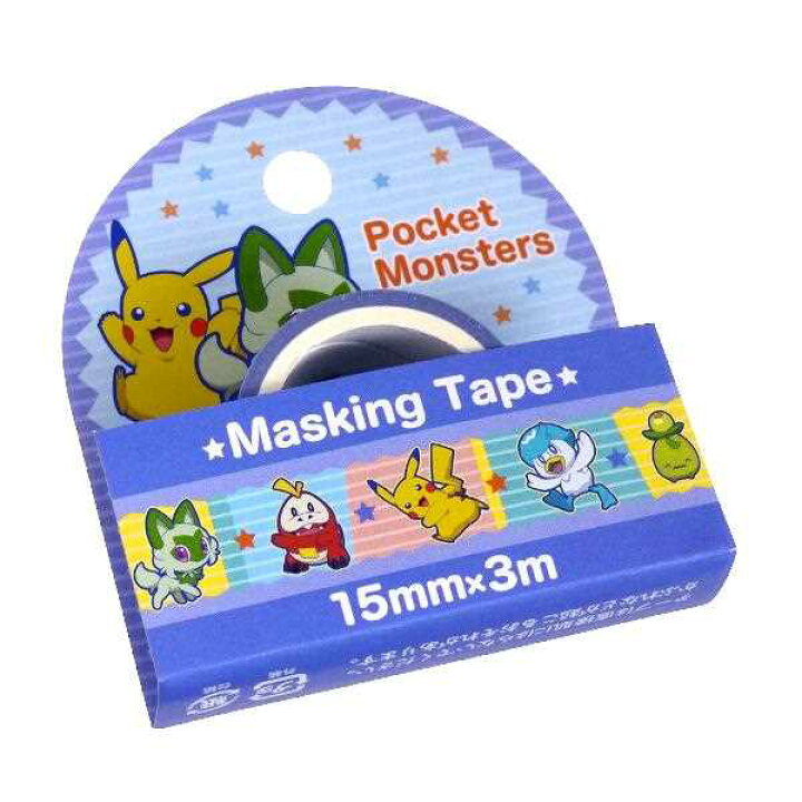 楽天市場】マスキングテープ ポケモンA 1.5cm×長さ3m (100円ショップ 
