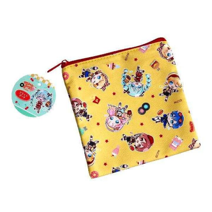 楽天市場】フラットポーチ 初音ミク ダイナー柄 13×13cm ［色柄指定 