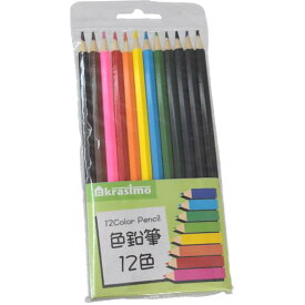 カラー色鉛筆 12色入 (100円ショップ 100円均一 100均一 100均)