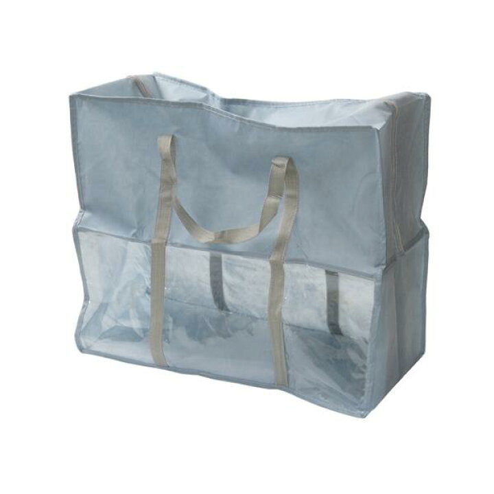 楽天市場】持ち手付きふとん収納袋 グレー 50×59×30cm : 100円雑貨 