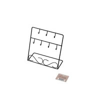 インテリアキースタンド ホワイト/ブラック 15×15.5×6.5cm ［色指定不可］ (100円ショップ 100円均一 1…