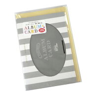 アルバムカード L判写真8枚収納可 15.4×10.7cm 封筒付 ［色柄指定不可］ (100円ショップ 100円均一 100…