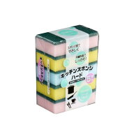キッチンスポンジ ハードタイプ 6.5×11×3cm 5個入 (100円ショップ 100円均一 100均一 100均)