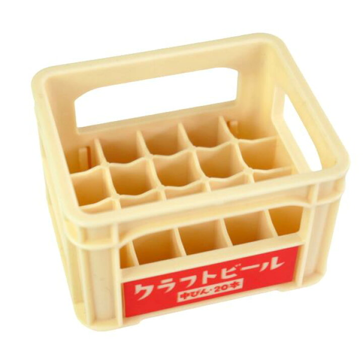 楽天市場】ミニチュア ビールケース2 6×4.9×高さ3.8cm ［色柄指定不可 