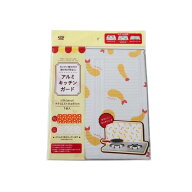 アルミキッチンガード 食べ物柄 32.5×84cm ［柄指定不可］ (100円ショップ 100円均一 100均一 100均)