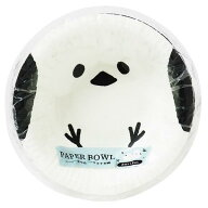 ペーパーボウル シマエナガ柄 10cm 6枚入 (100円ショップ 100円均一 100均一 100均)