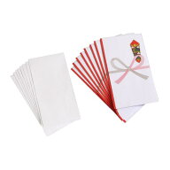 多当金封 祝文字なし 10.5×18.5cm 中袋付 8枚入 (100円ショップ 100円均一 100均一 100均)