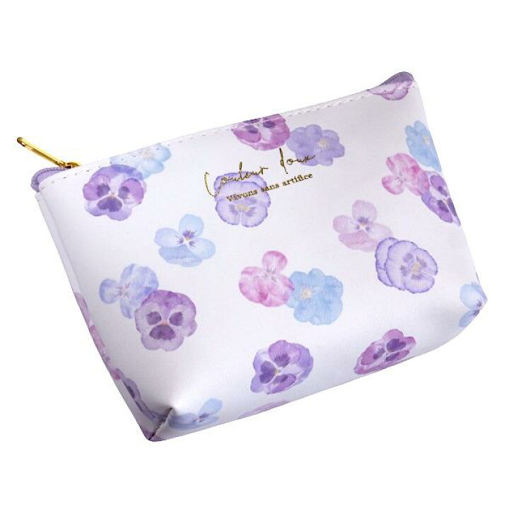 楽天市場】舟形ポーチ 合皮 ボタニカル柄 9×15×マチ4cm ［色柄指定不可  