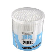プラ軸綿棒 200本入 (100円ショップ 100円均一 100均一 100均)