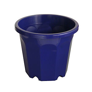 植木鉢 丸鉢 8号(直径24.5×高さ20.5cm) 紺