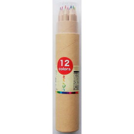 12色えんぴつ 筒型ケース入 (100円ショップ 100円均一 100均一 100均)