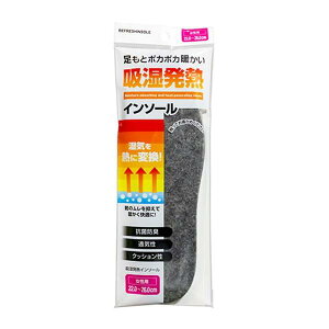吸湿発熱インソール 女性用 22.0~26.0cm (100円ショップ 100円均一 100均一 100均)