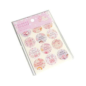 ポイントシール 桜巡り SD スイーツ柄 ほんのきもち 72片入 (100円ショップ 100円均一 100均一 100均)