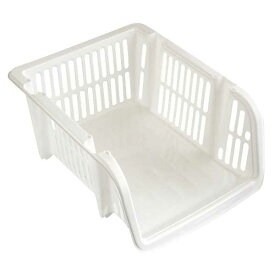 のせのせストッカー たて型 ホワイト サンテール 37.5×29.6×高さ16cm