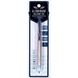 アルミニウムボールペン 油性 黒 芯径0.7mm ［色指定不可］ (100円ショップ 100円均一 100均一 100均)