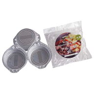 アルミ鍋 丸型 14.5cm 3枚入 (100円ショップ 100円均一 100均一 100均)