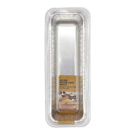 アルミタイプ パウンドケーキ型 ロングサイズ(24×8×高さ6cm) 2個入 (100円ショップ 100円均一 100均一 …