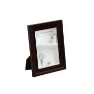 トレンチフォトフレーム 木目調 L判用 12×16cm ［色指定不可］ (100円ショップ 100円均一 100均一 100均)