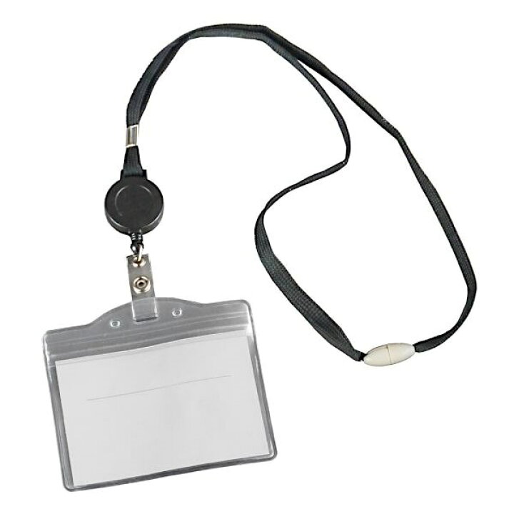 楽天市場 名札ケース ソフトタイプ 伸縮リール ストラップ付 100円ショップ 100円均一 100均一 100均 100 円雑貨 日用品卸 Bababa