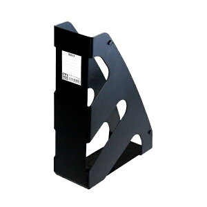ファイルスタンド A4サイズ収納可 8×19.5×高さ28cm ブラック (100円ショップ 100円均一 100均一 100均)