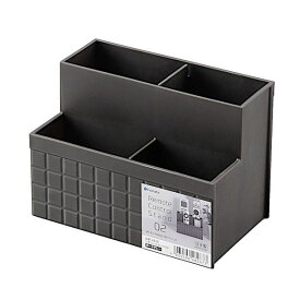 リモコンスタンド 14．1×8．6×高さ10．1cm ダークグレー (100円ショップ 100円均一 100均一 100均)