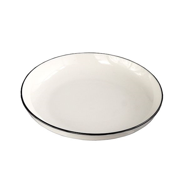 楽天市場】深皿 丸型 直径１８．２×高さ３．２ｃｍ 陶器製 ブランカＭ