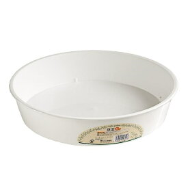 鉢皿 9号（直径29．7×高さ6cm） ホワイト (100円ショップ 100円均一 100均一 100均)
