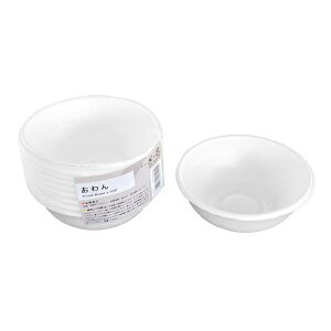 ボウル 発泡ポリスチレン製 直径12×高さ4.8cm 10個入 (100円ショップ 100円均一 100均一 100均)