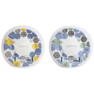 紙皿 リンナット 18cm 12枚入 ペーパープレート (100円ショップ 100円均一 100均一 100均)