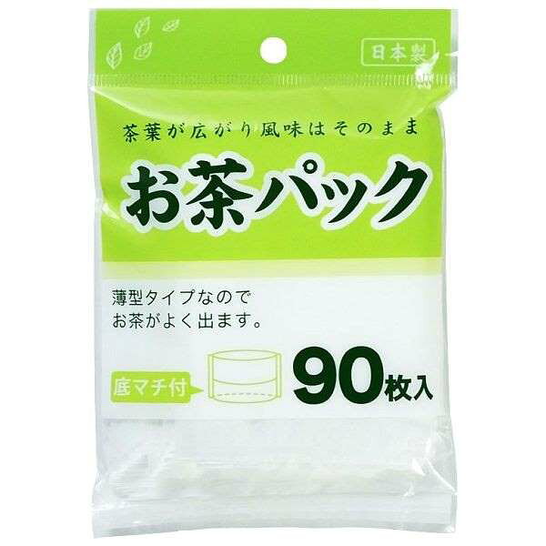 お茶パック 底マチ付 ９．５×７ｃｍ ９０枚入 (100円ショップ 100円均一 100均一 100均)
