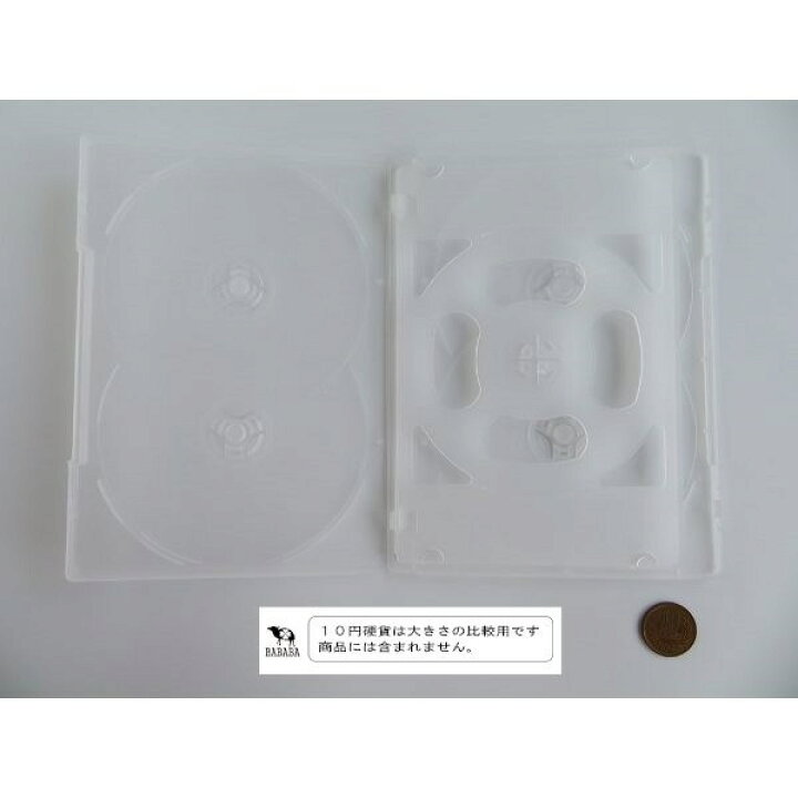 楽天市場 ｃｄ ｄｖｄ用ケース ６枚収納 トールサイズ １９ １３ ５ 厚さ１ ４ｃｍ 100円雑貨 日用品卸 Bababa