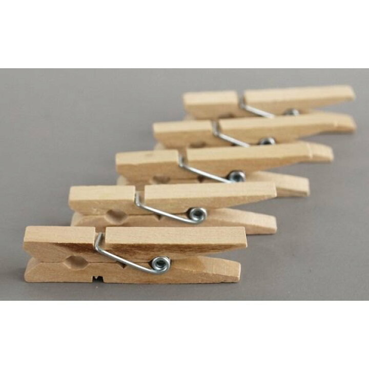 楽天市場 ナチュラルピンチ 木製 ｍサイズ ４ ４ｃｍ ２６個入 100円雑貨 日用品卸 Bababa