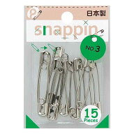 安全ピン スナッピン NO．3 3．8cm 15本入 (100円ショップ 100円均一 100均一 100均)