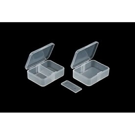 小物ケース 2個仕切り 2個入 (100円ショップ 100円均一 100均一 100均)