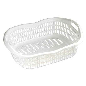 脱衣かご　サンテール　ホワイト　50×37×高さ17cm