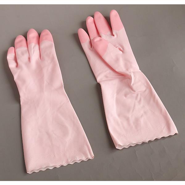 楽天市場】ビニール手袋 ファミリー 中厚手 指先強化タイプ ピンク Ｍ