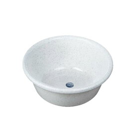 洗面器 ラメル 湯桶 ホワイト 小(容量 2.7L) (100円ショップ 100円均一 100均一 100均)