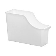 ラッセバスケット スタンドタイプ ホワイト A4サイズ収納可 10.3×28.4×高さ18.5cm (100円ショップ 100…