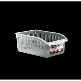 メッシュボックス アレンジ クリア ワイドタイプ(19.2×28.2×高さ11.9cm) (100円ショップ 100円均一 100均一 100均)