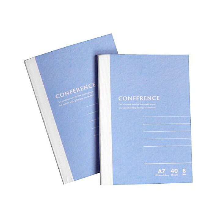 楽天市場】ノート CONFERENCE A7サイズ B罫 40枚 2冊入 (100円ショップ 