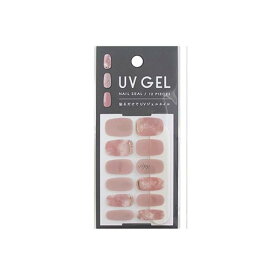 ジェルネイルシール UV GEL 2106ーHaA 12片入 爪やすり付 ［色柄指定不可］ (100円ショップ 100円均一 100均一 100均)