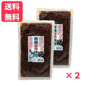 【送料無料】青唐赤辛味噌 200g×2袋【シリーズ第4弾】いつものおかずの傍らに。おでんや鍋の薬味、ラーメンの味変にも。 信州の味 メーカー直送 ご飯のお供 観光土産 おつまみ 万能調味料 信州土産 郷土食 ネコポス メール便