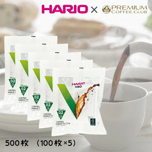 HARIO nI V60py[p[tB^[02W 500i100x5j1-4tp VCF-02-100W