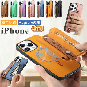 2in1 MagsafeΉ iphone16e P[X ACtH17 P[X wʎ蒠^ J[h iphone15promaxP[X iPhone14proP[X CX[d iphone 12 13 11 Pro Max P[X  q CY  iPhone XS XR SE3