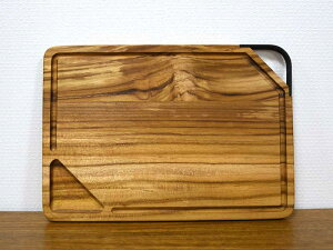 チーク トレー プレート L ハンドル カッティングボード トレイ ランチプレート サービングボード ディナー 肉 アウトドア 木製 無垢材 天然木 ウッド 食器 シンプル ナチュラル インテリア
