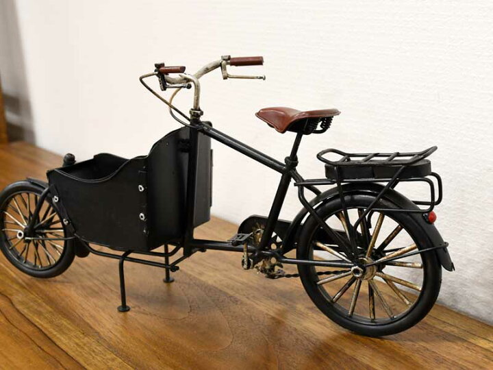 楽天市場 レトロバイク オブジェ 自転車 置物 小物 おしゃれ アイアン 小物入れ 大人 かっこいい 男前 ギフト クラシック 黒 ブラック シャビー インテリア ブリキ 精巧 精密 アンティーク アジアン雑貨 北欧 輸入 雑貨 Babi Furniture